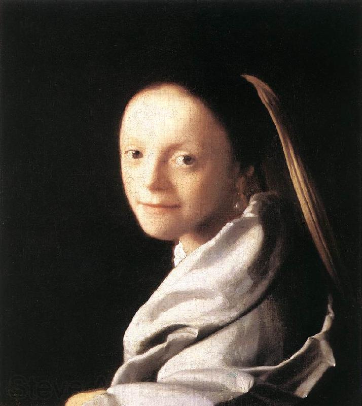 Jan Vermeer Portrait of a Young Woman Norge oil painting art